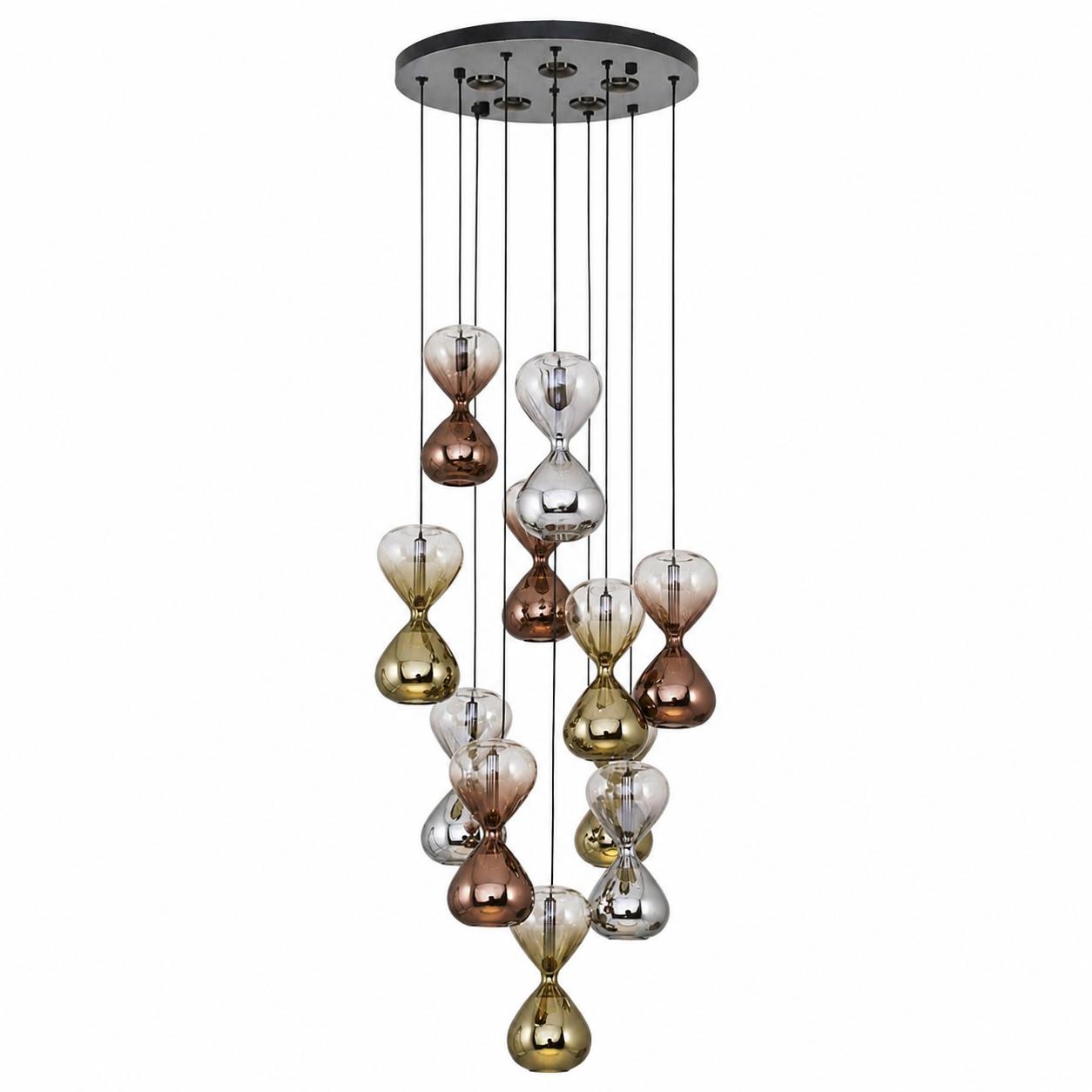 Sablier 11-Light LED Pendant Light — Lights off, White background