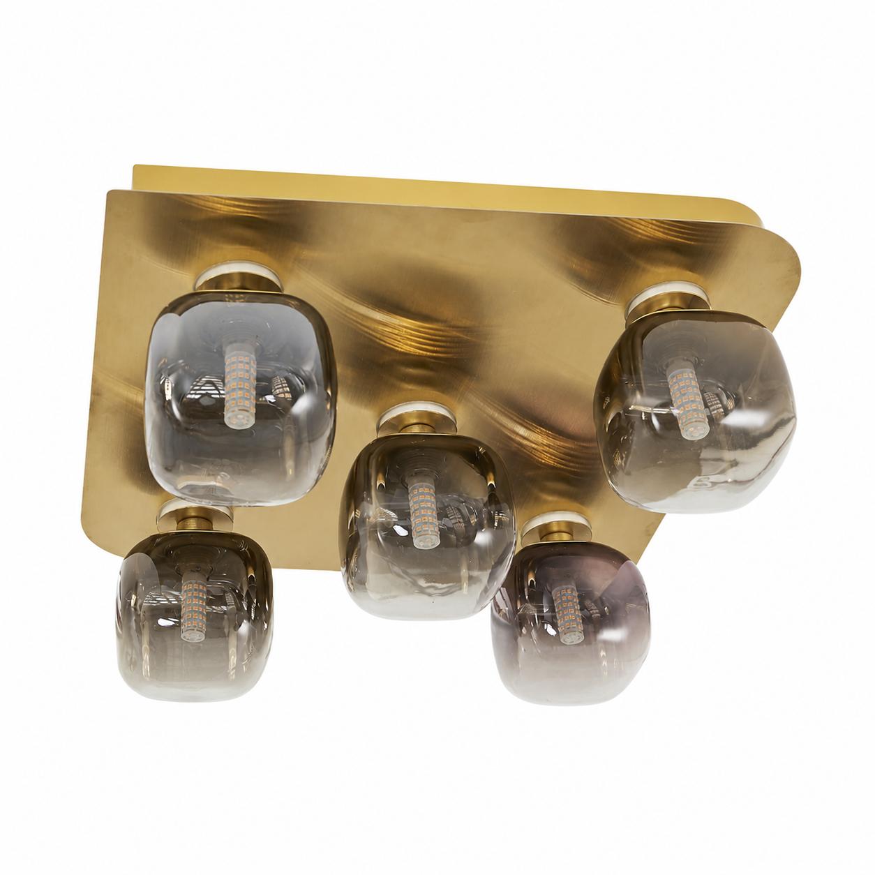 Cubes 5-Light Ceiling Light — Lights off, White background