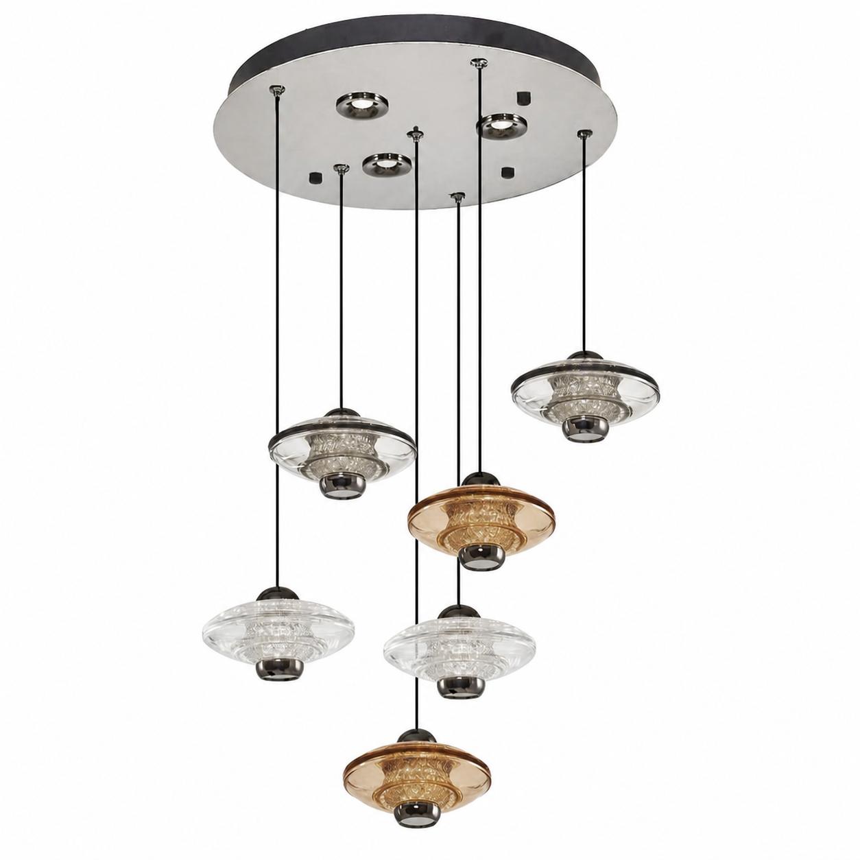 Groven Lámpara colgante LED 47 × 120 cm — Luces apagadas, Fondo blanco