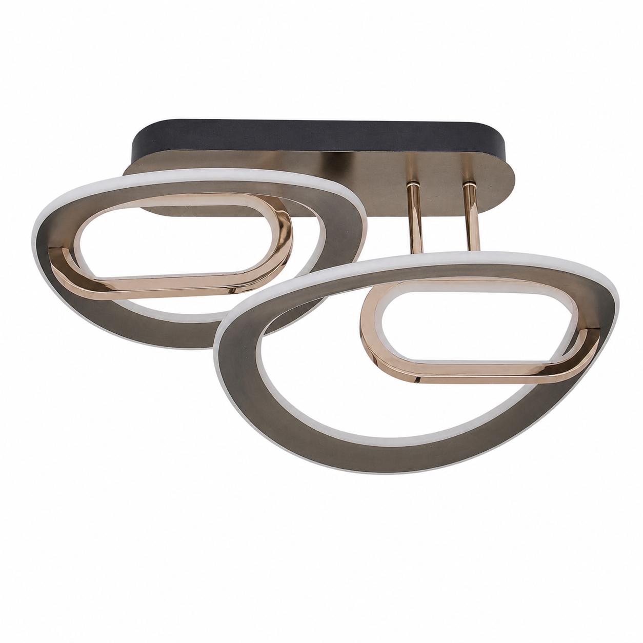 Orbit 2'li LED Plafonyer — Işıklar kapalı, Beyaz fon