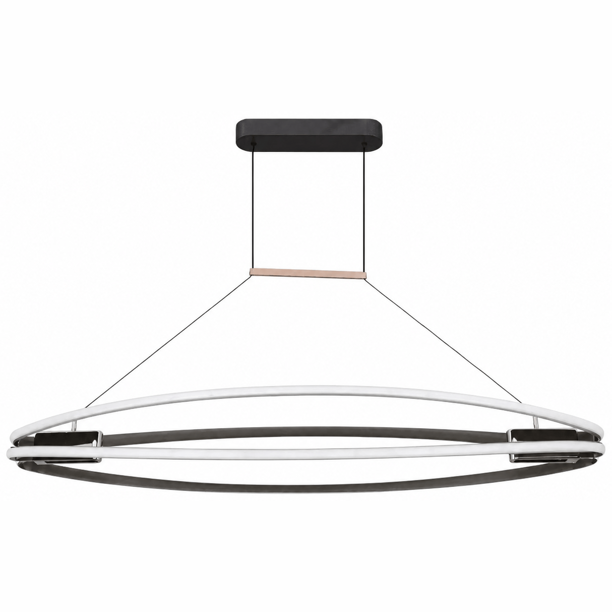 Nexor 123 × 150 cm LED Pendelleuchte — Licht aus, Weißer Hintergrund