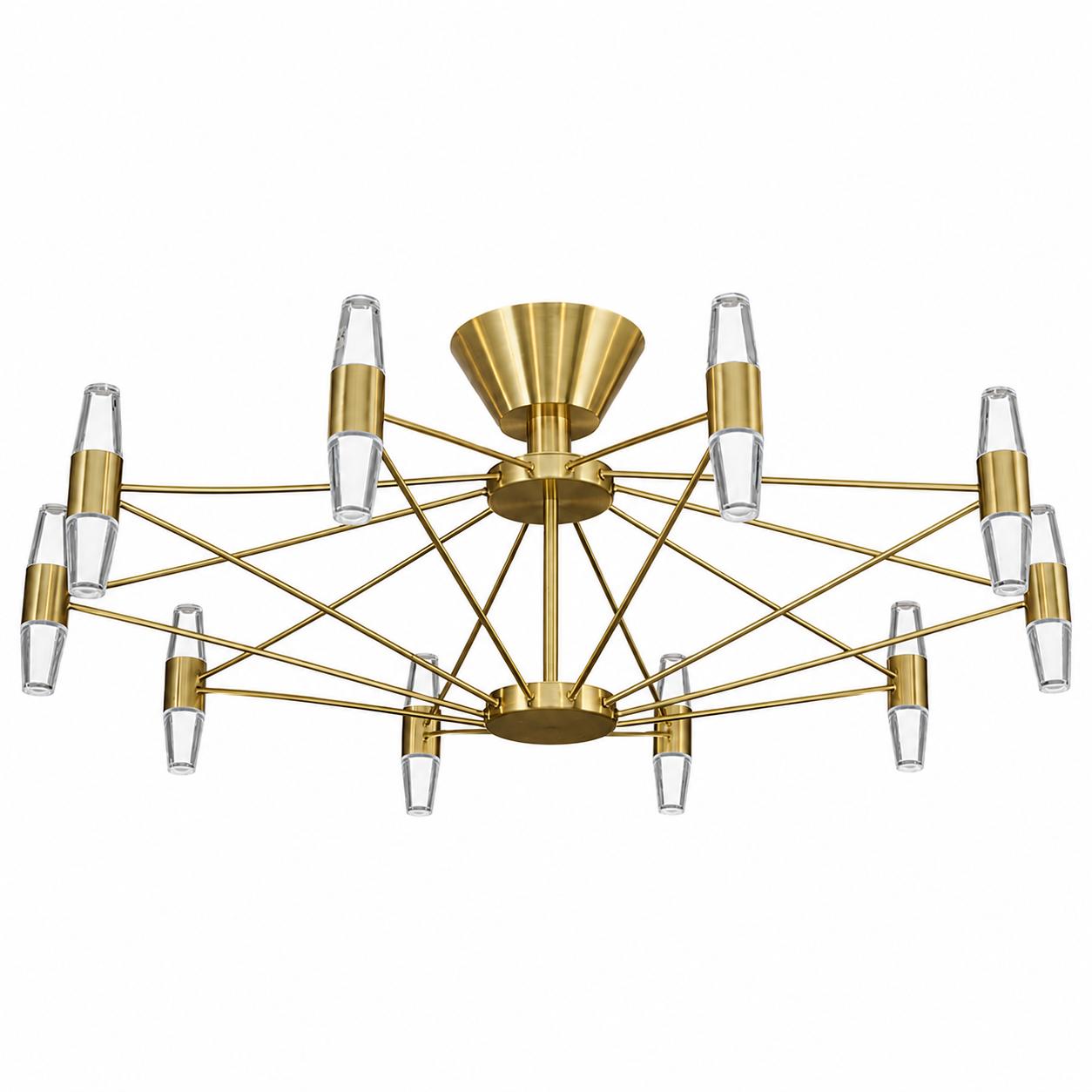 Vertex Plafón LED de 10 luces — Luces apagadas, Fondo blanco