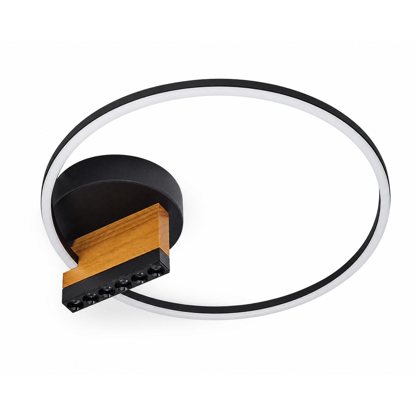Rondel Single-Ring LED Ceiling Light — Lights off, White background