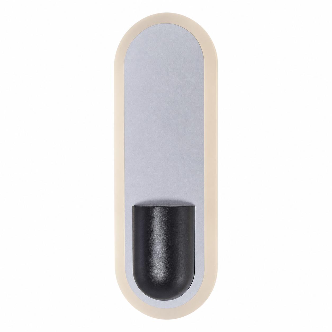 Arcstep Vertikale ovale LED-Wandleuchte — Licht aus, Weißer Hintergrund